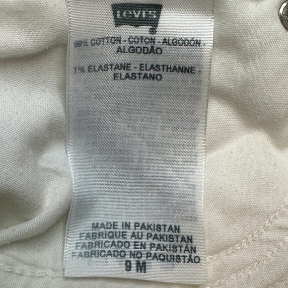 LEVI Y2K Too Superlow White Jeans 9 | Low Rise Straight | Coastal Retro Resort - Picture 12 of 13